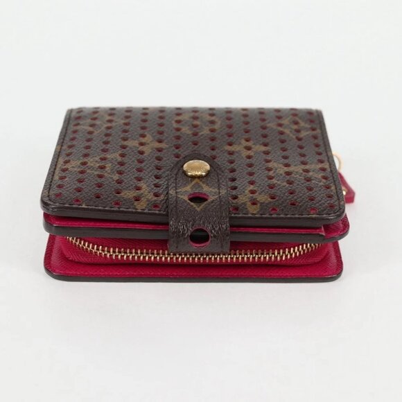 LOUIS VUITTON Monogram Perfo Compact zip Bifold Wallet M95188 LV Auth BA3167V - Picture 4 of 14